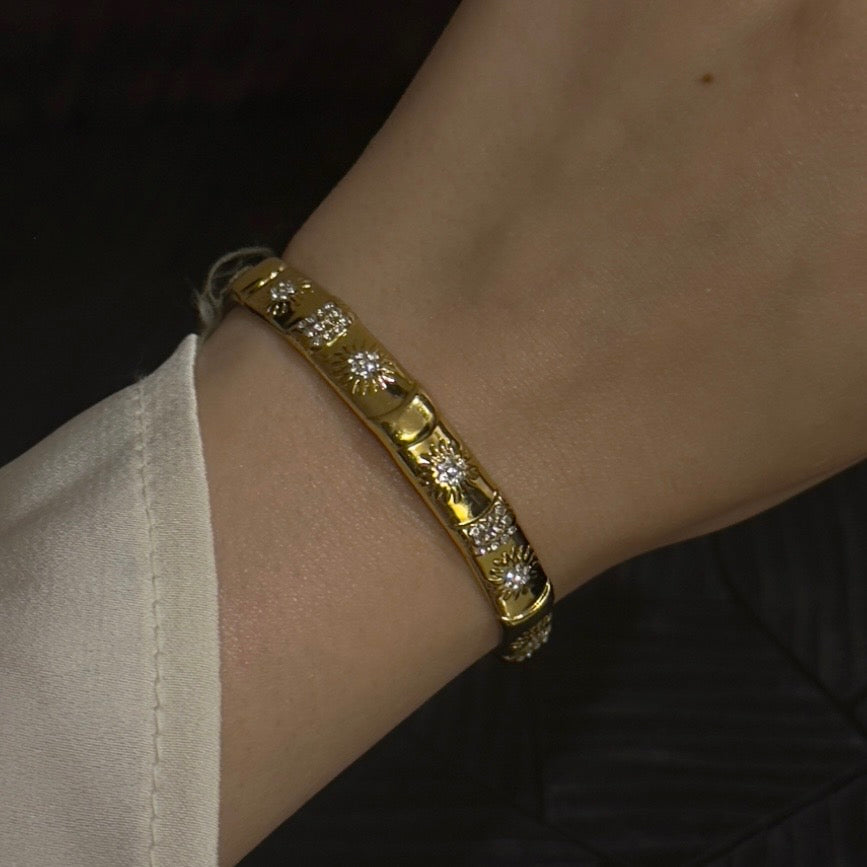 Golden Hour Cuff Bracelet (adjustable)