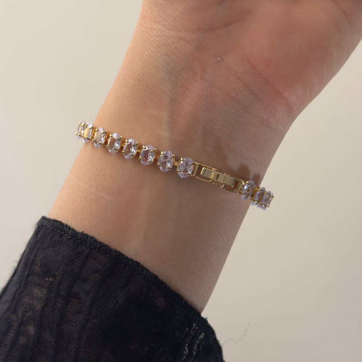 Almond Cut Tennis Bracelet (non adjustable)