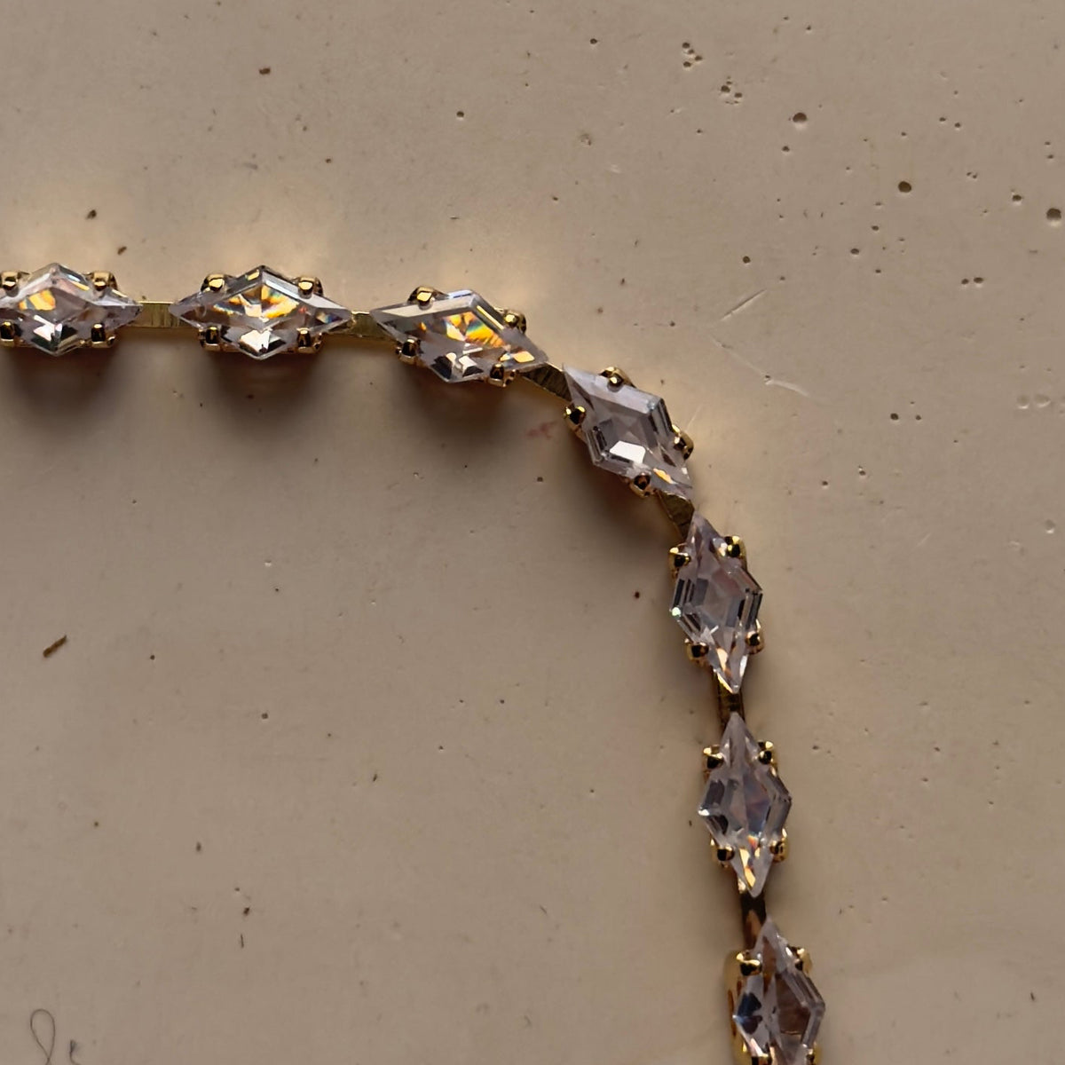 Marquise diamond cut tennis bracelet (regular size)