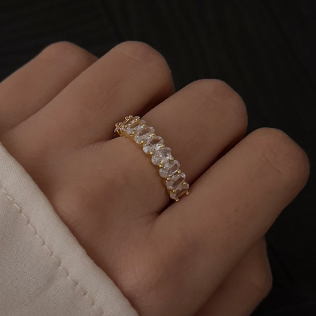 Almondcut Tennis Ring (adjustable)