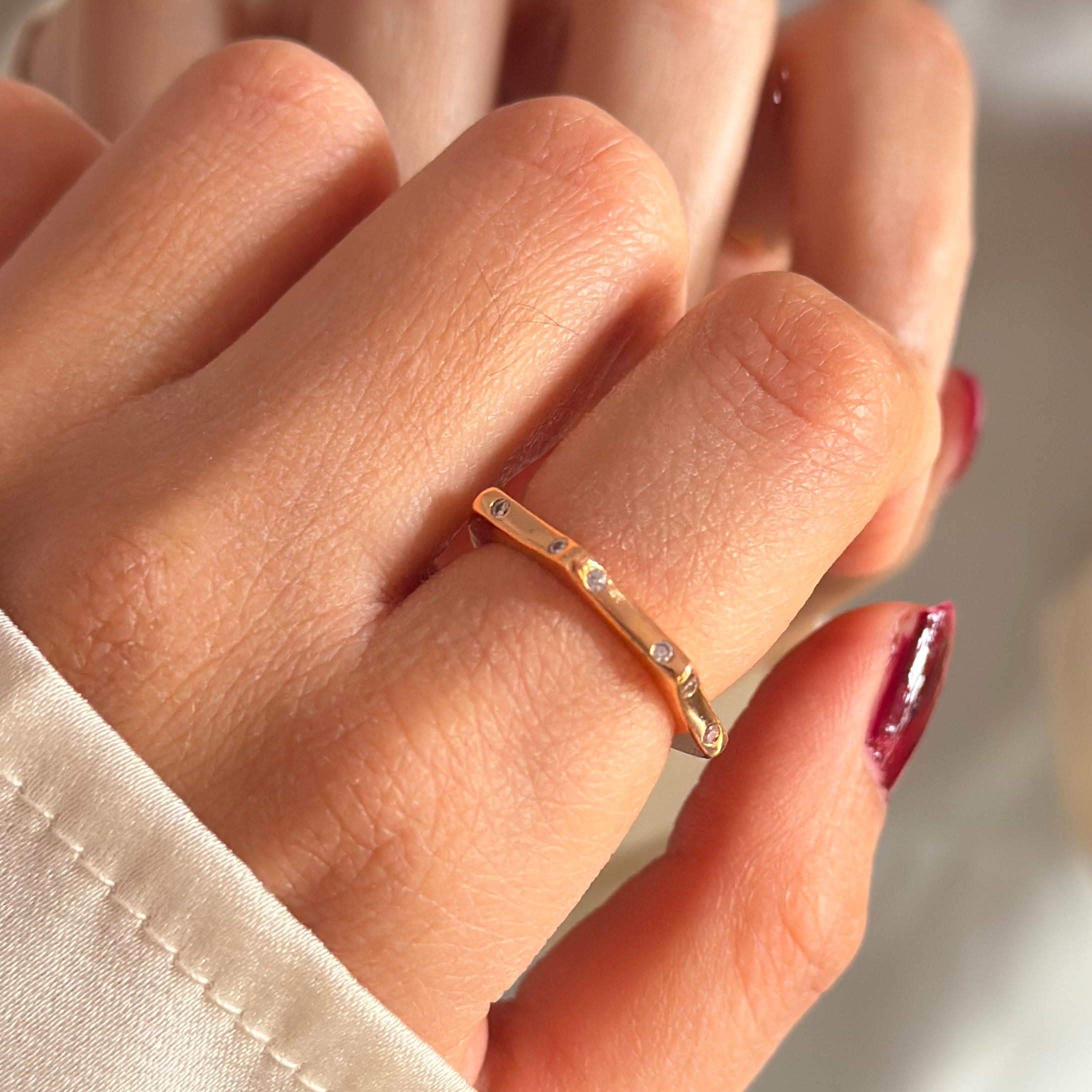 Rosegold Lumis Ring (adjustable)