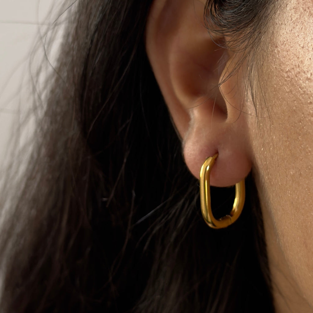 Classy Everyday Oval Hoops