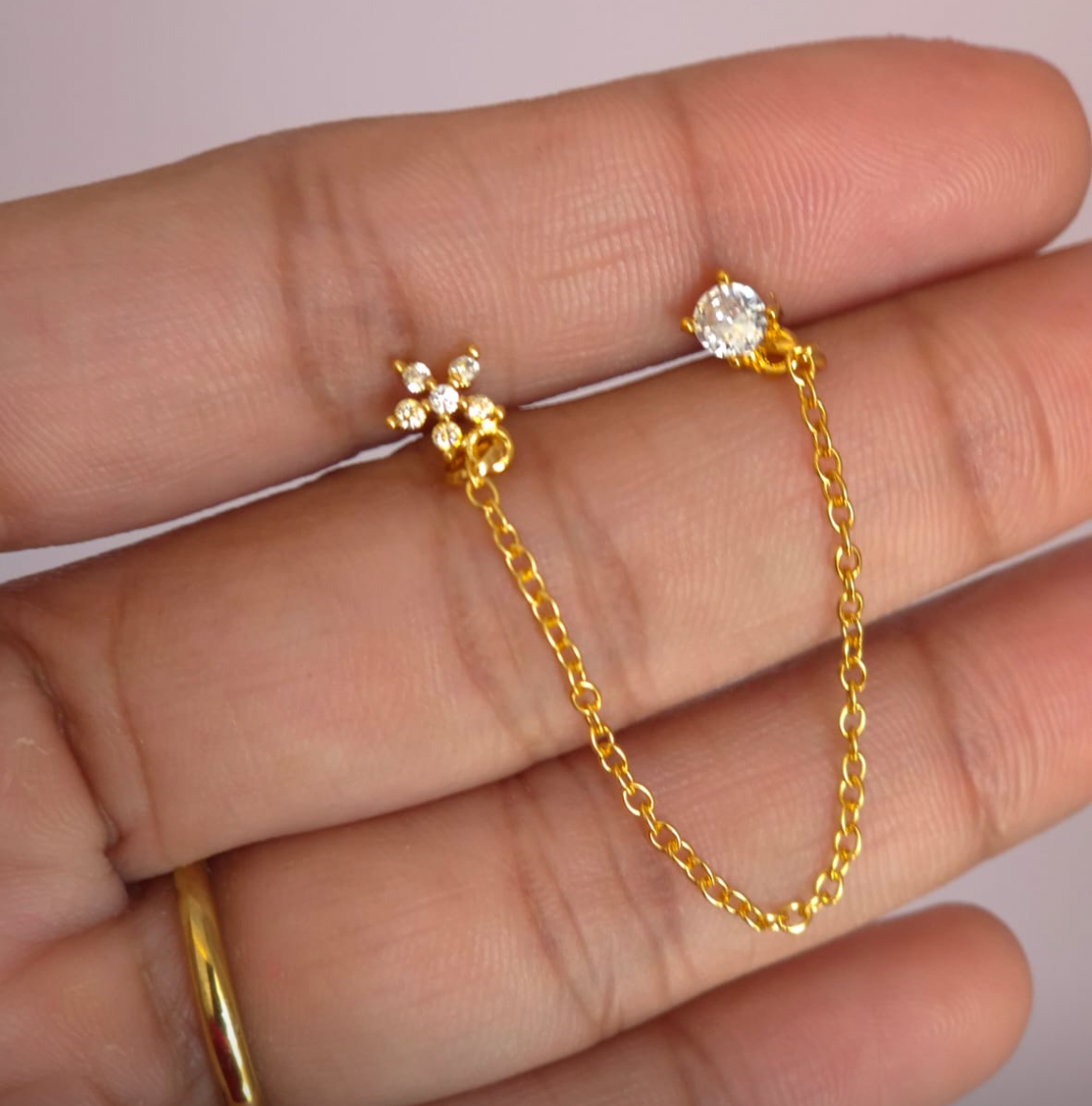 Soléa Double Piercing Earrings(pair)