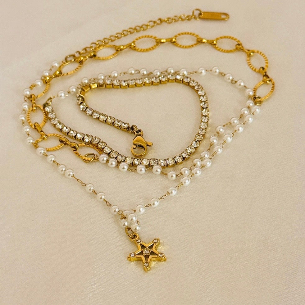 Stellara Luxe 2 in 1 necklace/bracelet