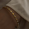 Heart & Diamond studded bracelet
