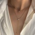 Double Layer Raindrop Necklace