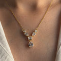 Raindrop Y necklace