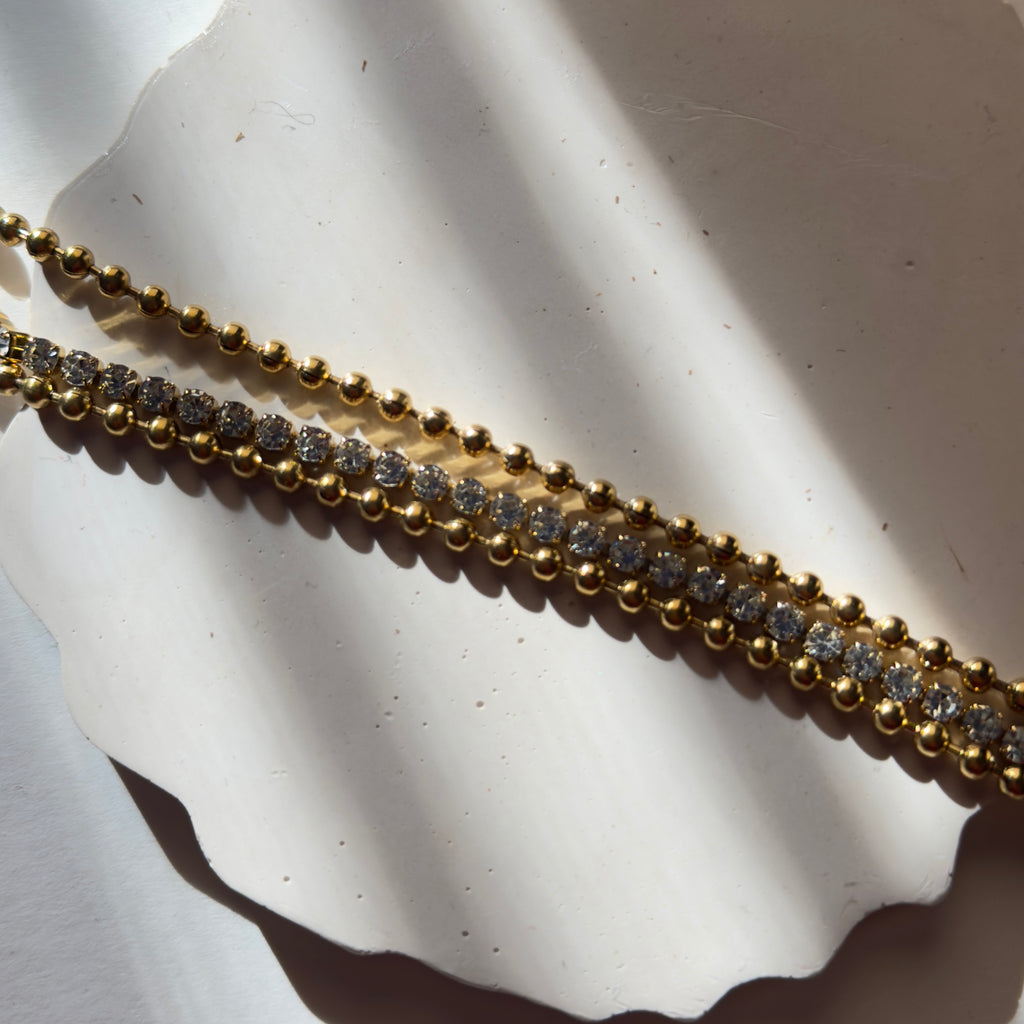 Three layer bracelet