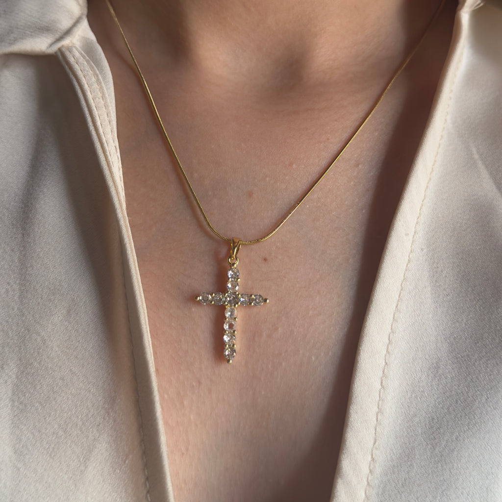Divine Spark Cross Necklace