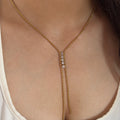 Crystal Y Necklace