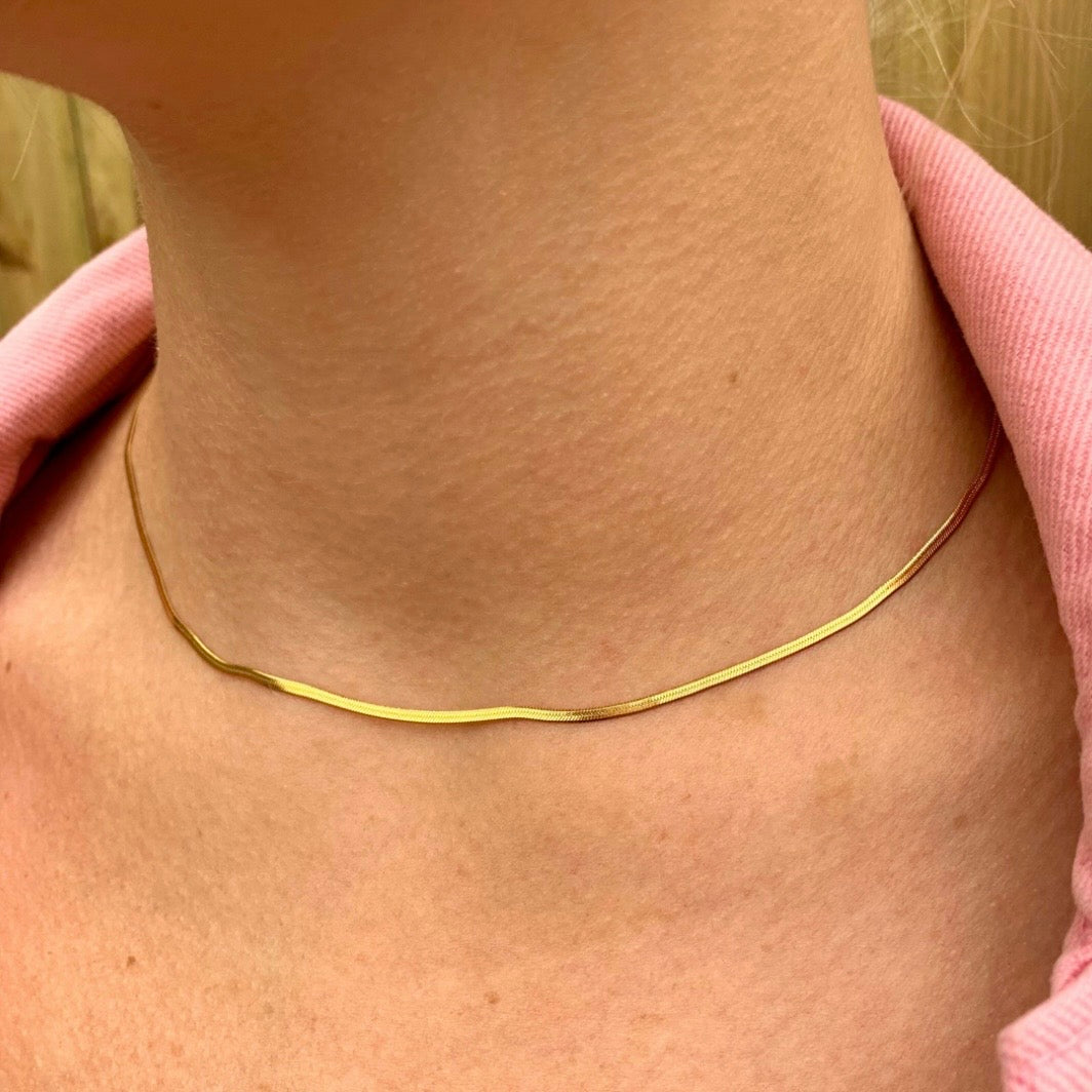 PVD plated Thin Snake Chain