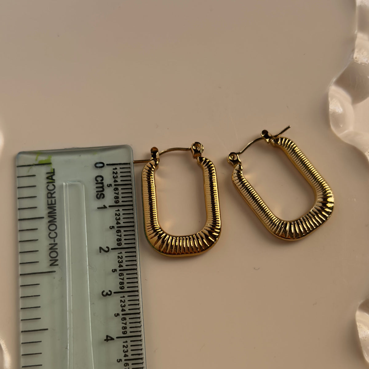 Ribbed Rectangular Hoops