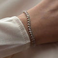 Almond Cut Diamond Tennis Bracelet