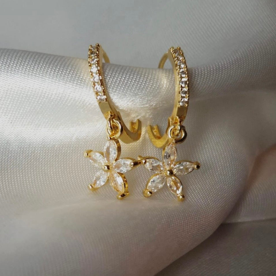 Flower Huggies Earrings