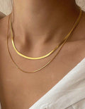 Double layer Chain necklace