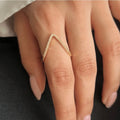 Vera- Chevron Ring (adjustable)
