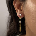 Zircon Chain Earrings