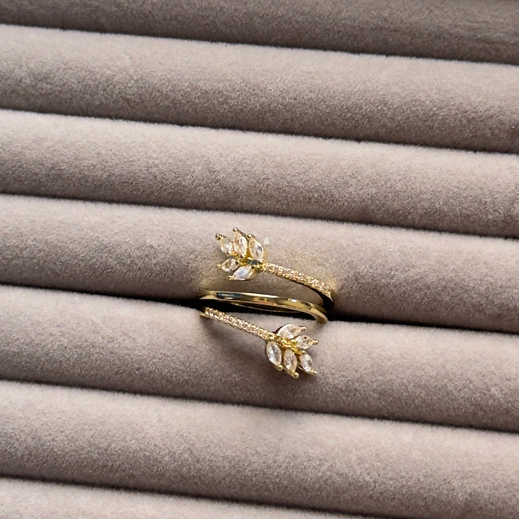 Spiral Leaf Ring (adjustable)