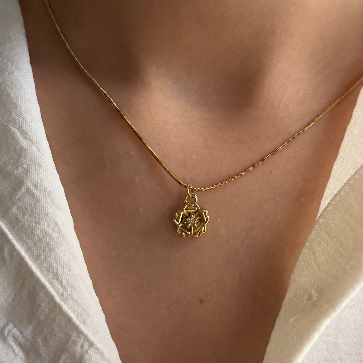 Petal Charm Necklace
