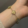 Reversible Studded Clover bracelet