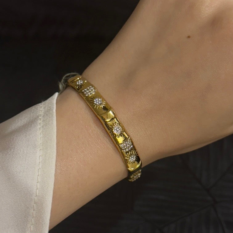 Golden Hour Cuff Bracelet (adjustable)