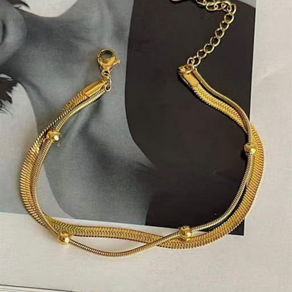 Double layer bracelet 001