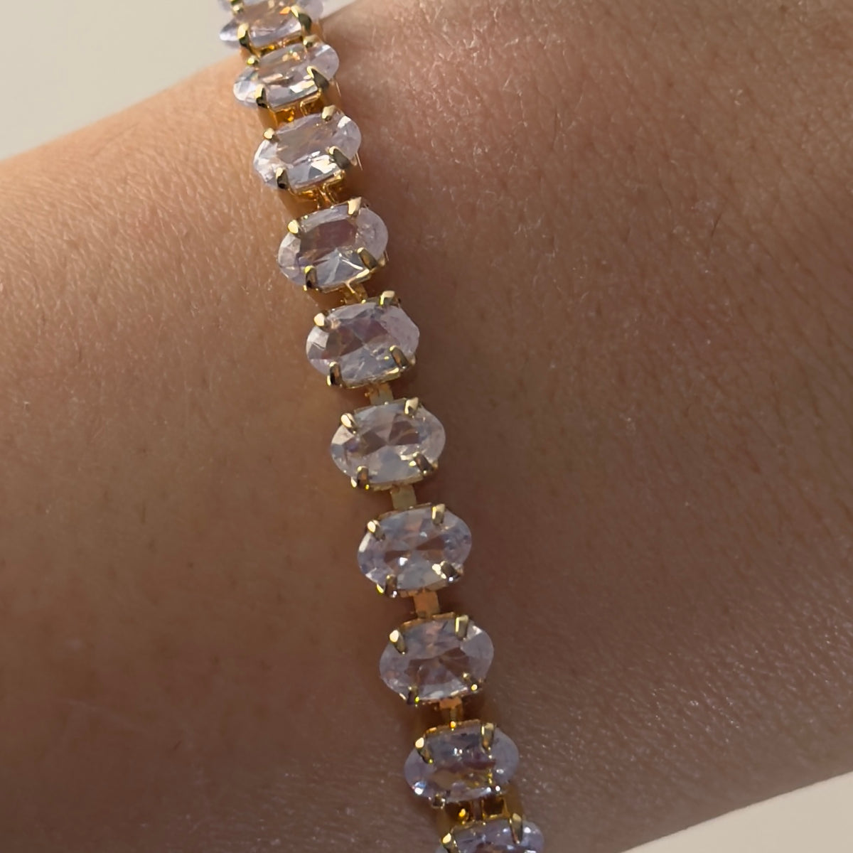 Almond Cut Tennis Bracelet (non adjustable)