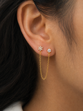 Soléa Double Piercing Earrings(pair)