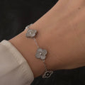 Silver Clover Bracelet