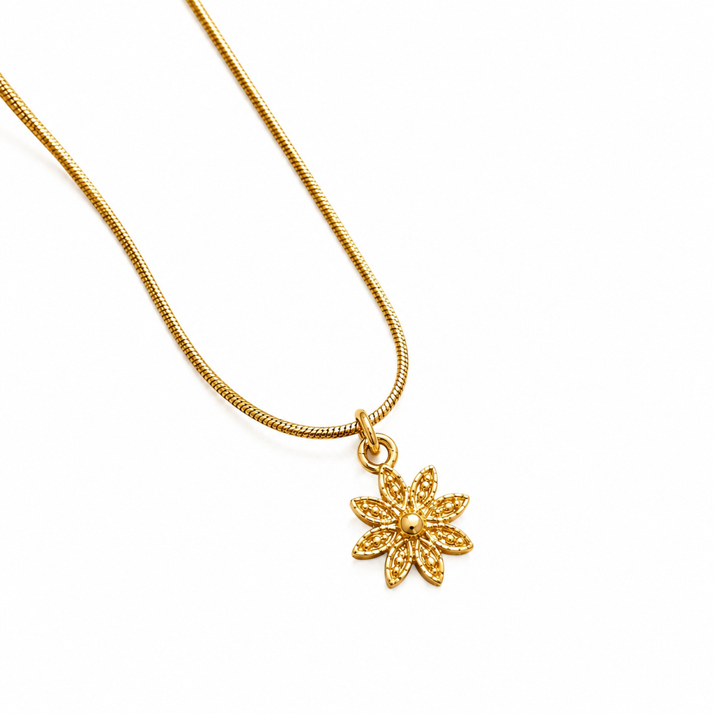 Flower Charm Necklace