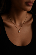 Halo Bezel Necklace