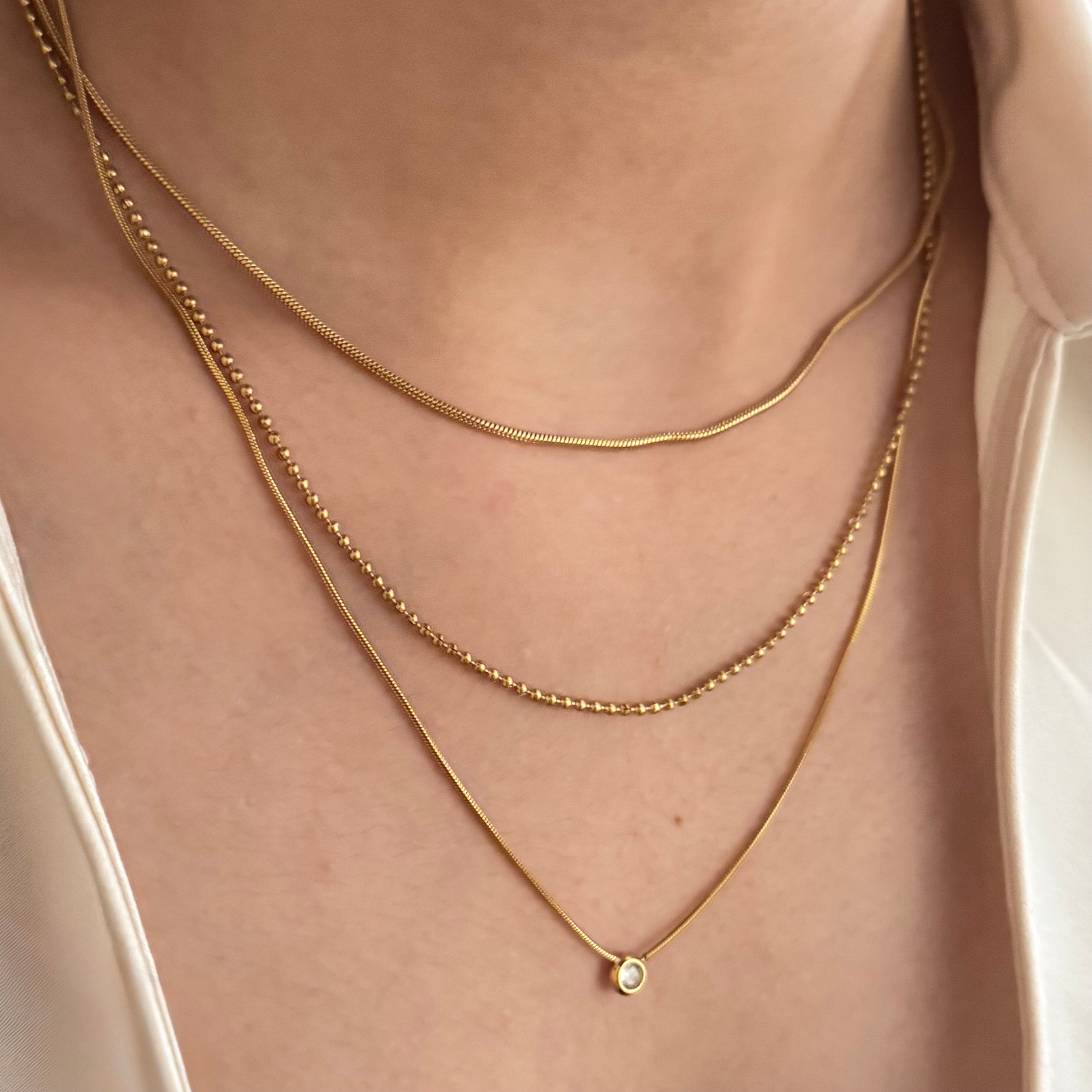 THREE LAYER NECKLACE