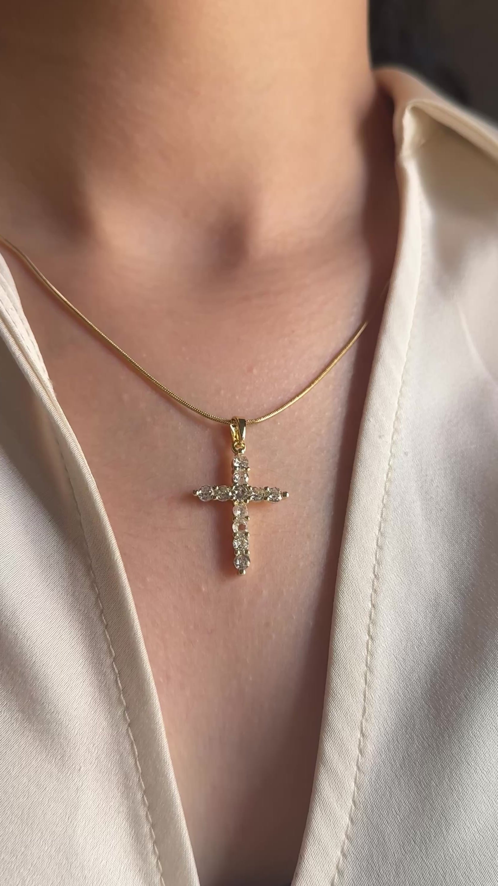 Divine Spark Cross Necklace